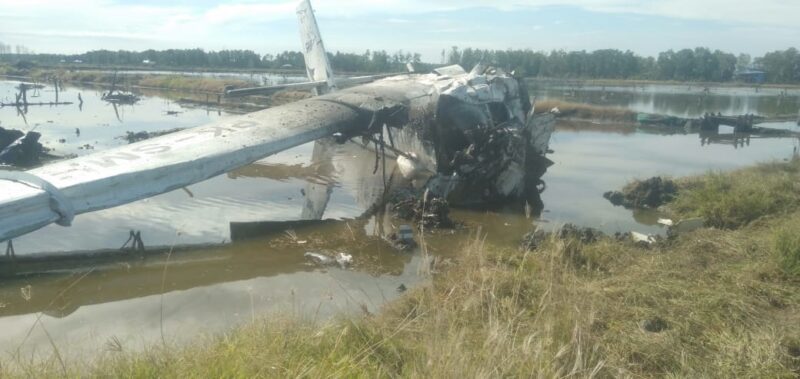 Kondisi Pesawat SAM AIR Jatuh di Pohuwato pagi tadi Minggu (20/10/2024) Dikumentasi/Nopri Dotulong