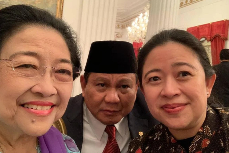 Megawati, Prabowo, dan Puan Maharani (dok. Instagram Puan Maharani)