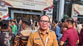 Pj. Bupati Bolaang Mongondow Utara (Bolmut) Darwin Muksin menghadiri  Rapat Koordinasi Nasional (Rakornas) Penyelenggaraan Pemerintahan Daerah se indonesia di Sentul International Convention Center, Jawa Barat pada kamis (7/11/2024)