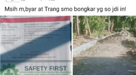 Gambar: tangkapan layar, ungahan masyarakat terkait keluhan gaji dan kondisi proyek terlihat mangkrak pada postingan masyarakat dimedia sosial Facebook Jummat (8/11/2024)