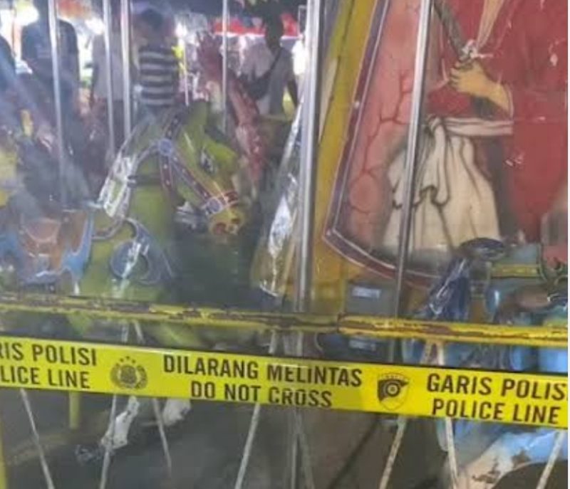 Gambar/Doc: Polisline pasar malam