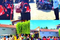 Momen haru saat Kepala Kesbangpol Boltara, Ramin Buhang, bersama jajaran melepas para Paskibraka 2025 setelah sukses menjalankan tugas. Gambar/Doc: Fadlan Ibunu