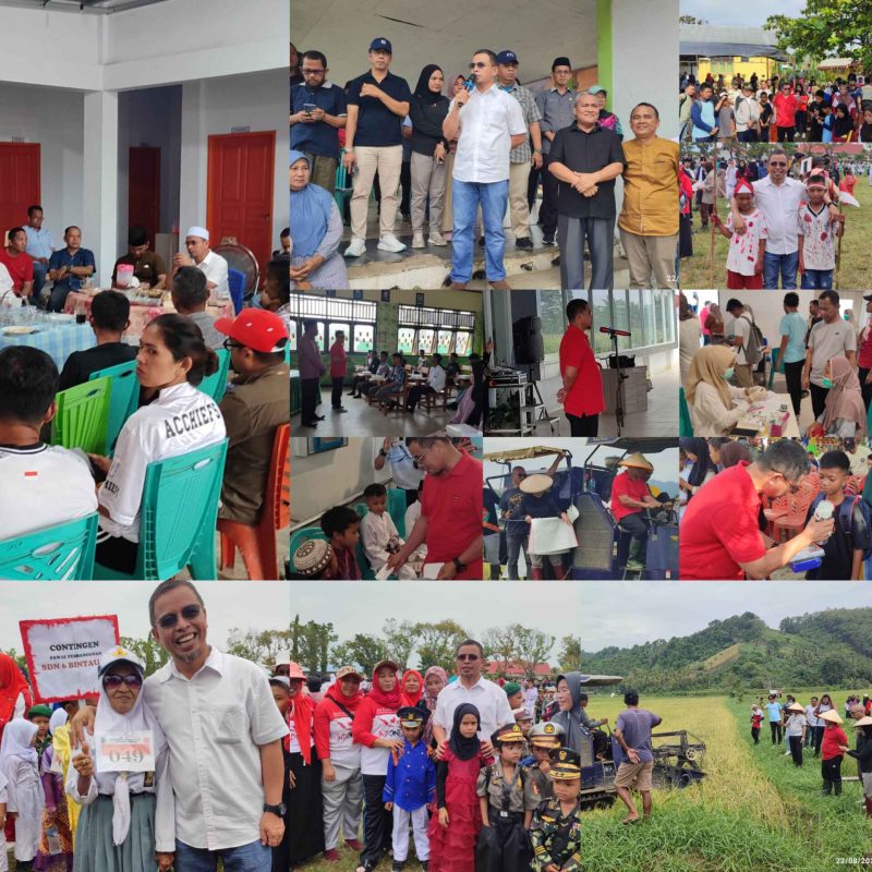 Bupati Boltara Dr. Sirajudin Lasena, SE., M.Ec.Dev. bersama jajaran turun langsung memimpin kegiatan dengan penuh kesederhanaan dan kedekatan dengan rakyat di Kecamatan Bintauna Jumat (22/8/2025) Doc/Fadlan Ibunu