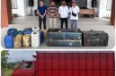 Barang Bukti yang disita oleh Polres Bolmut dalam pengungkapan penyalagunaan Solar bersupsidi di Desa Boroko. (Gambar/Kiriman) 