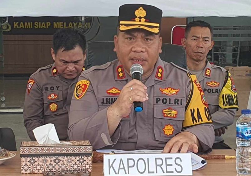 Tegas: Kapolres Bolaang Mongondow Utara AKBP Juleigtin Siahaan, S.I.K., M.I.K. mengingatkan bahwa penarikan kendaraan tidak bisa dilakukan sembarangan