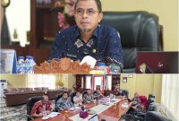 Bupati Boltara Dr. Sirajudin Lasena saat membuka Musrenbang Kecamatan Tahun 2026 secara virtual dari ruang kerjanya, Kamis (12/02/2026), sebagai tahapan penyusunan RKPD Tahun 2027.