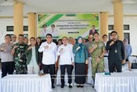 Foto bersama Bupati Yusra Alhabsyi bersama jajaran pejabat daerah usai pembukaan Musrenbang RKPD 2027 sebagai bentuk komitmen bersama membangun Bolmong.