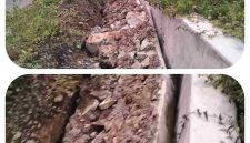 Sekitar 50 meter bangunan drainase di Boroko Utara mengalami kerusakan dan menjadi sorotan masyarakat.