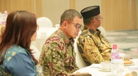 Bupati Boltara, Sirajudin Lasena, saat menghadiri forum di Luwansa Hotel Manado dan mendorong kemudahan akses modal bagi petani.