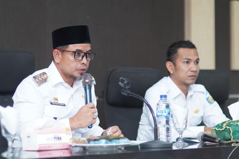 Rapat di Aula BPKPD, Rabu (29/04/2026), Bupati Sirajudin Lasena bersama Wakil Bupati Moh Aditya Pontoh mempertegas kesiapan jajaran jelang HUT ke-19 Boltara, 23 Mei 2026.