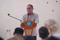 Bupati Bolaang Mongondow, Yusra Alhabsyi, saat menyampaikan sambutan dalam kegiatan sosialisasi Program Pascasarjana UNSRAT, menegaskan komitmennya dalam mendorong peningkatan kualitas SDM sebagai kunci percepatan pembangunan daerah.