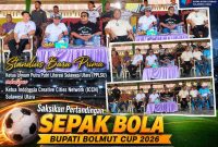 Kehadiran Standius Bara Prima menambah semangat dan kebersamaan di Bupati Bolmut Cup 2026