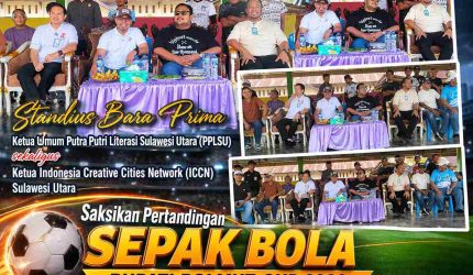 Kehadiran Standius Bara Prima menambah semangat dan kebersamaan di Bupati Bolmut Cup 2026