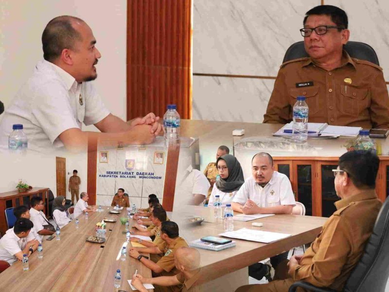 Sekda Abdullah Mokoginta tegaskan transparansi harga mati, seluruh OPD diminta siaga penuh selama pemeriksaan berlangsung.