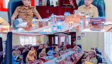 Bupati Sirajudin Lasena bersama Wakil Bupati Aditya Pontoh bersama jajaran OPD saat mengikuti rakor pengendalian inflasi secara virtual, fokus menyelaraskan strategi daerah dengan program nasional demi menjaga stabilitas harga dan kesejahteraan masyarakat Boltara.