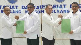 Komitmen pembenahan birokrasi terus berjalan, Sekda Abdullah Mokoginta melantik dua pejabat strategis guna memperkuat kinerja pemerintahan.