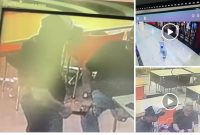 Tangkapan layar video CCTV yang beredar di media sosial dan menjadi perhatian publik terkait dugaan kejadian di Mantos, Manado.
