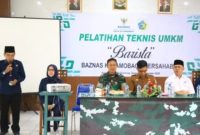 Asisten I Sahaya Mokoginta mewakili Wali Kota Weny Gaib membuka Pelatihan Barista 2026 hasil kolaborasi Pemkot Kotamobagu dan BAZNAS untuk meningkatkan keterampilan serta peluang usaha masyarakat.