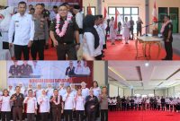 Plt. Bupati Bolaang Mongondow Utara Moh. Aditya Pontoh menerima kunjungan kerja Plt. Kajati Sulawesi Utara dalam agenda penguatan kelembagaan dan tata kelola pemerintahan desa di kawasan Pantai Batu Pinagut, Rabu (21/10/2026).