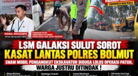 Ketua LSM Galaksi Sulut, Rehinal Mokodompis, menyoroti pengawasan Kasat Lantas Polres Bolmut terkait enam mobil pengangkut ekskavator yang terpantau terparkir di Desa Kuala setelah diduga melintasi lokasi Operasi Patuh Klabat di Desa Boroko. Setelah keberadaan kendaraan diinformasikan kepada Kasat Lantas, rombongan tersebut diketahui meninggalkan lokasi beberapa menit kemudian. LSM Galaksi Sulut meminta klarifikasi dan transparansi pemeriksaan agar penegakan hukum lalu lintas berjalan adil dan tidak tebang pilih.