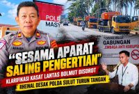 Klarifikasi Kasat Lantas Polres Bolmut terkait lima truk pengangkut ekskavator menjadi sorotan. Ketua LSM Galaksi Sulut, Rheinal Mokodompis, mendesak Polda Sulut turun tangan menelusuri prosedur pengawalan dan pengawasan kendaraan tersebut.
