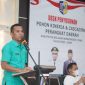 Plt. Bupati Boltara Moh. Aditya Pontoh saat memberikan arahan dalam Desk Penyusunan Pohon Kinerja dan Cascading Kinerja Perangkat Daerah Tahun 2025–2029.